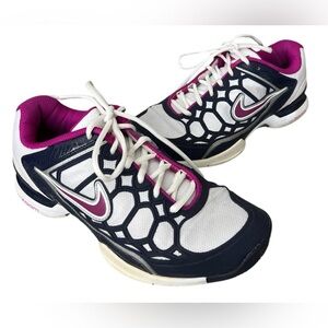 Nike Ortholite Zoom Breath 2K1 women’s 9 blue, silver & purple running shoes